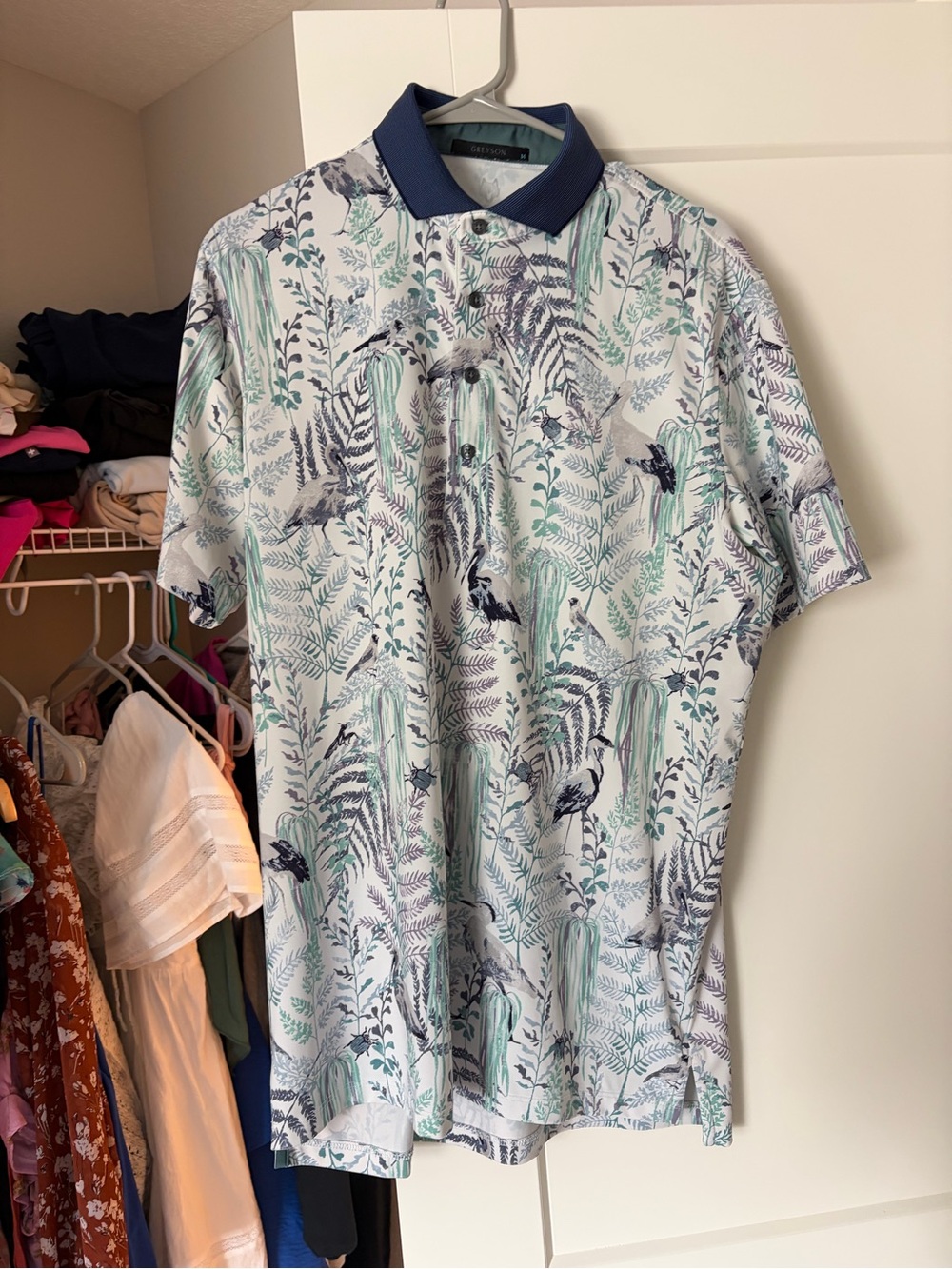Greyson men’s bird song polo